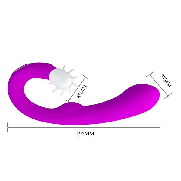 Перезаряжаемый вибратор-кролик Pretty Love Magic Tongue