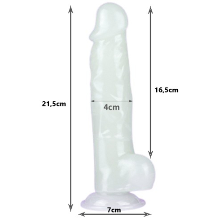 Светящийся в темноте фаллос на присоске Lumino Play Dildo 22 см