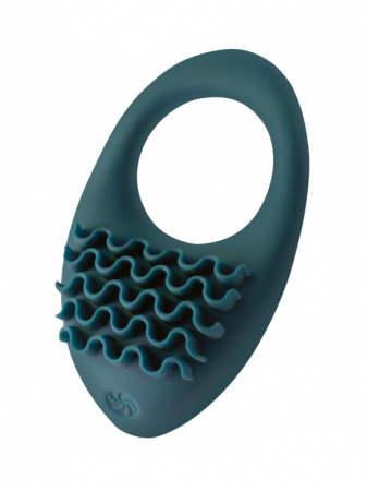 Перезаряжаемое виброкольцо зеленое Pure Passion Stellar