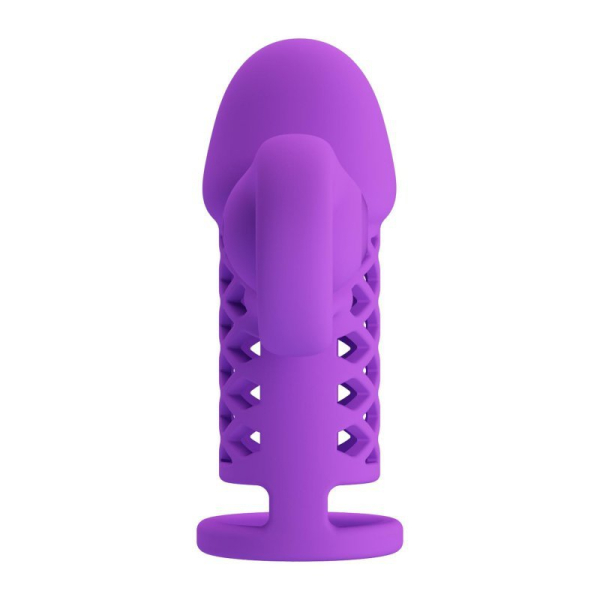 Удлиняющая насадка с вибростимуляцией клитора Romance Mind-blowing