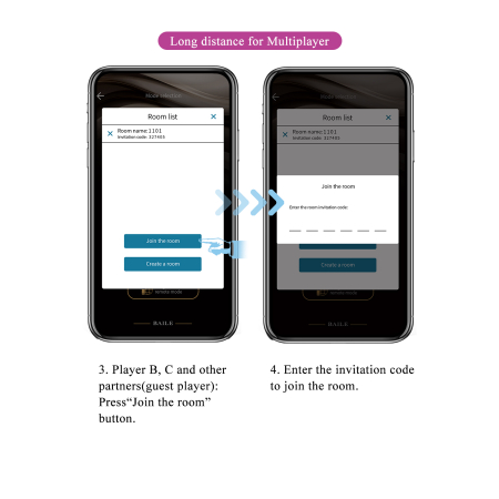 Виброяйцо с управлением от смартфона Pretty Love Abner