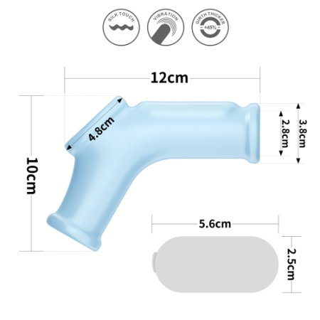 Вибронасадка на пенис и мошонку Vibrating Silk Knights Ring