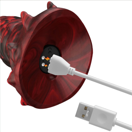 Вибратор в форме лапы с двумя когтями - Double-Claw Vibrating Silicone Dildo Savage Charm 10 режимов вибрации