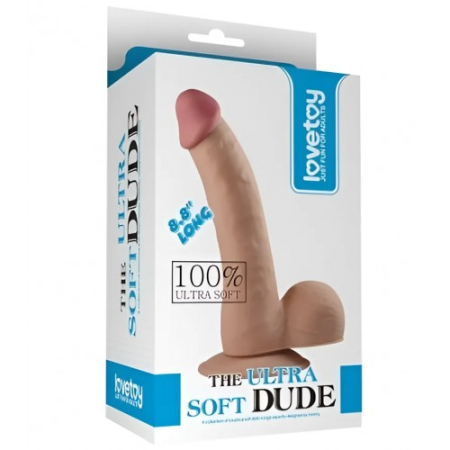 Фаллос реалистичный на присоске The Ultra Soft Dude 20 см