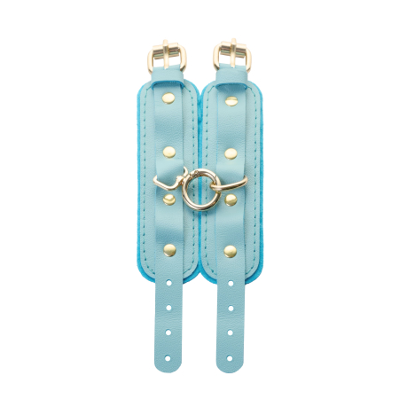 Наручники скругленные тиффани (фетр, золото)