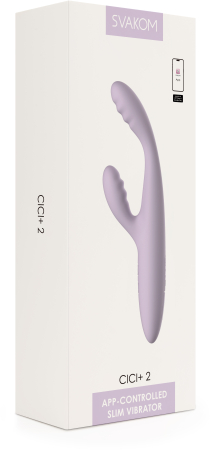 Интерактивный вибростимулятор-кролик SVAKOM Cici +2 с функцией нагрева