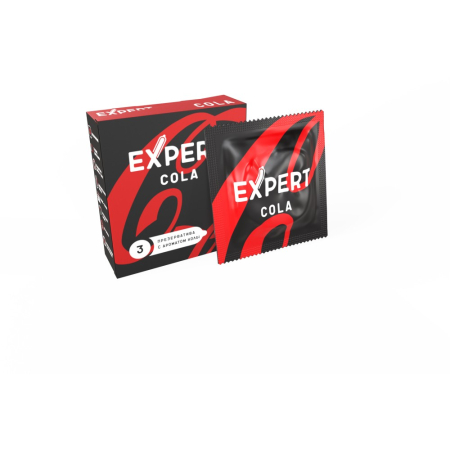 Презервативы с ароматом Колы EXPERT Cola (3 шт)