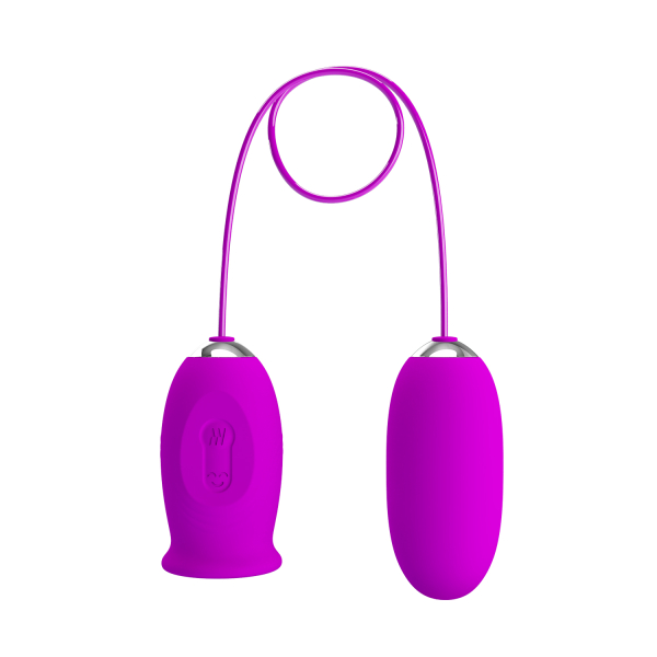 Виброяйцо с клиторальным стимулятором Pretty Love Daisy