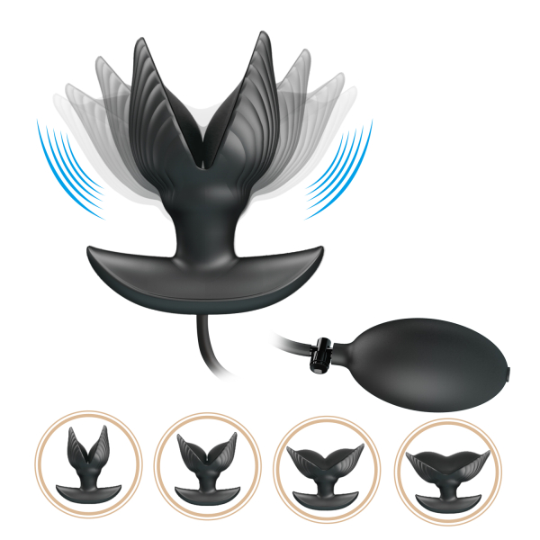 Надувная перезаряжаемая анальная втулка с вибрацией Pretty Love Manson