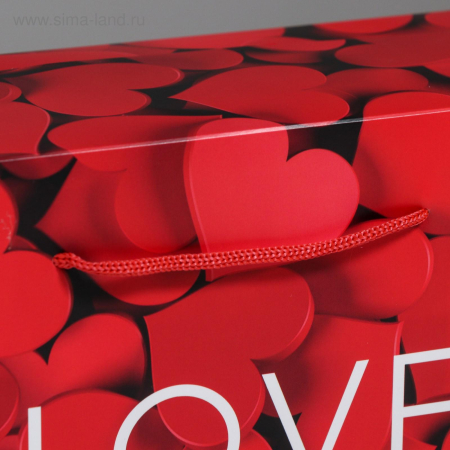 Пакет-коробка подарочный "Love"