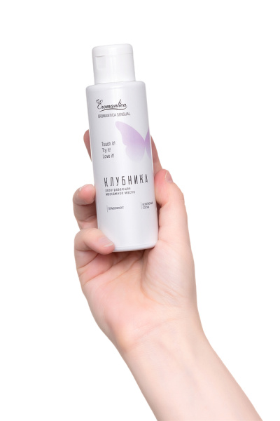 Разогревающее массажное масло Eromantica "Клубника" (110 мл)