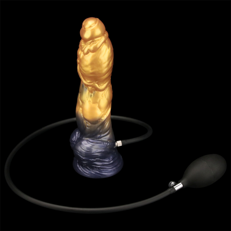 Надувной фаллоимитатор двойной плотности для фистинга Lovetoy Inflatable Dildo 19 см