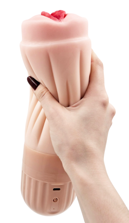 Реалистичный мастурбатор вагина с эффектом вакуума