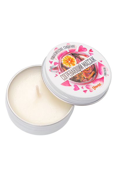 Массажная свеча Yovee «Согревающий массаж» с ароматом глинтвейна (30 мл)