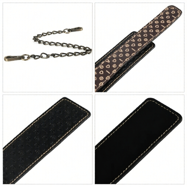 Наручники из искусственной кожи Rebellion Reign Crossed