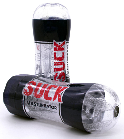 Мастурбатор в колбе прозрачный Suck