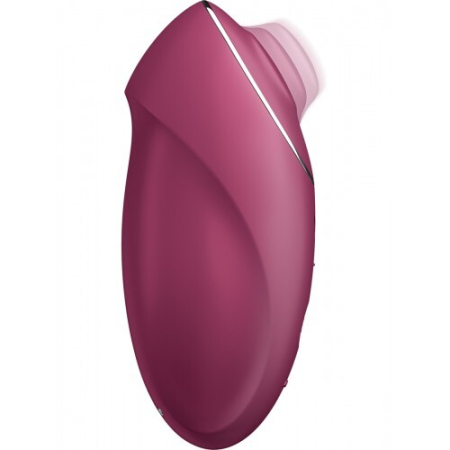 Вибростимулятор с функцией "жидкий воздух" красный Satisfyer Tap & Climax 1