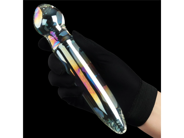 Стеклянный фаллоимитатор Twilight Gleam Alluring Arc 18 см