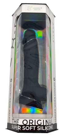 Реалистичный черный вибратор SILEXD Model 1 "8" 20,5 см