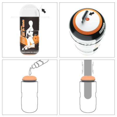 Мастурбатор попка в колбе Sex In A Can Anus Lotus Tunnel