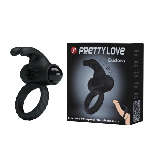 Эрекционное кольцо с вибрацией Pretty Love Eudora 