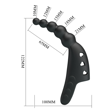 Вибронасадка на палец Pretty Love Jordin