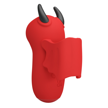 Мини-вибратор на палец с пульсацией и электростимуляцией Pretty Love Magic Devil