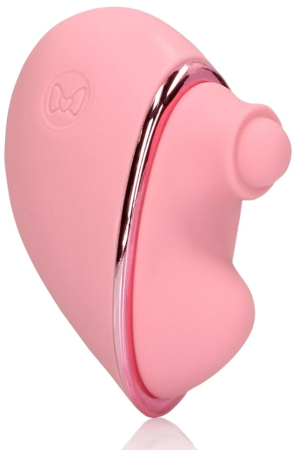 Перезаряжаемый вибратор-сердце с функцией пульсации розовый Tapping Heart Vibrator