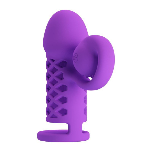 Удлиняющая насадка с вибростимуляцией клитора Romance Mind-blowing