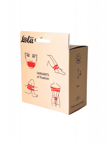 Бондажная лента красная Lola Games Vanilla Endorphin