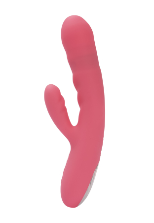 Вибратор-кролик с возвратно-поступательными движениями перезаряжаемый розовый SVAKOM Avery