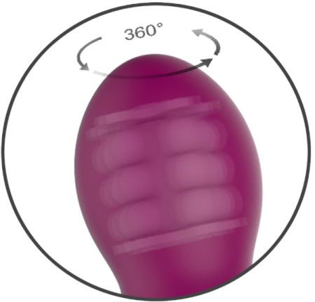 Перезаряжаемый вибратор-кролик с массажем бусинами AN Stamen