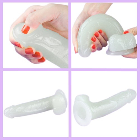 Светящийся в темноте фаллос на присоске Lumino Play Dildo 19 см