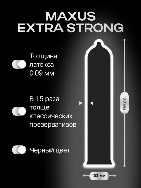 Презервативы MAXUS Extra Strong X-Edition 15 шт