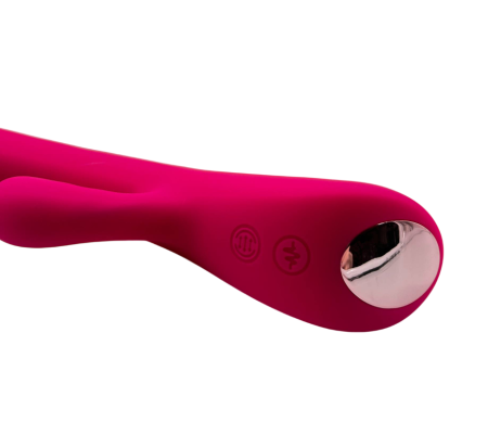 Вибратор-кролик с пульсацией Aphrodisia Duo-pulse 22 см