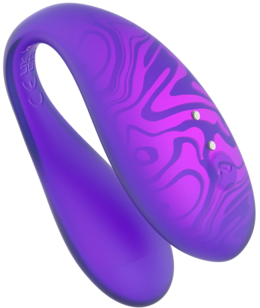 Парный вибромассажер TWIN+  Purple с управлением через приложение