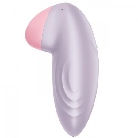 Перезаряжаемый смарт-стимулятор с вибрацией сиреневый Tropical Tip Satisfyer 