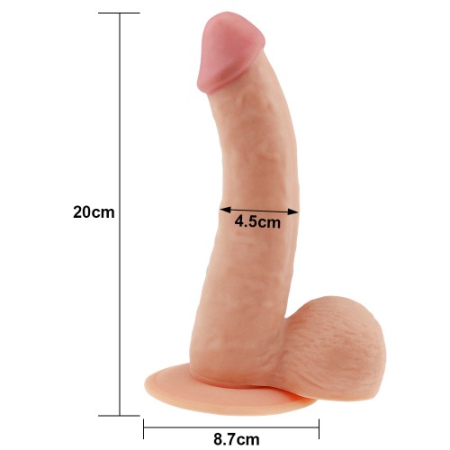 Фаллос реалистичный на присоске The Ultra Soft Dude 20 см