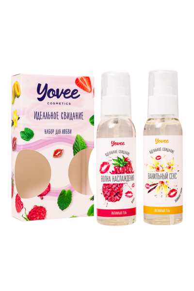 Набор гелей-смазок Yovee "Набор для любви" (малина+ванильные сливки) (2х100 мл)