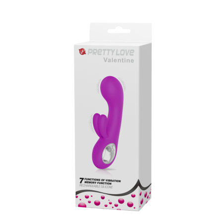 Перезаряжаемый вибратор-кролик Pretty Love Valentine