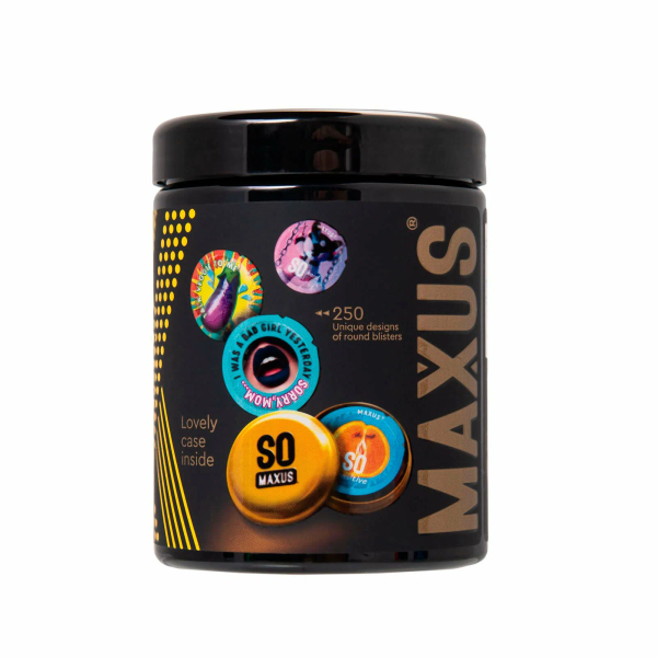 Презервативы Maxus Special точечно-ребристые в пластиковом кейсе (12 шт)