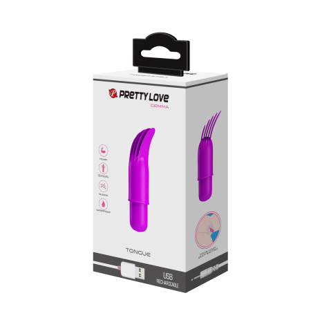 Перезаряжаемая вибронасадка на палец Pretty Love Gemma