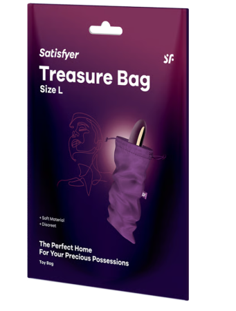 Мешочек для хранения секс игрушек фиолетовый Treasure Bag, L Satisfyer 
