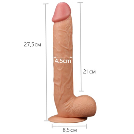 Фаллоимитатор реалистичный с присоской Legendary king-sized Realistic Dildo 28 см