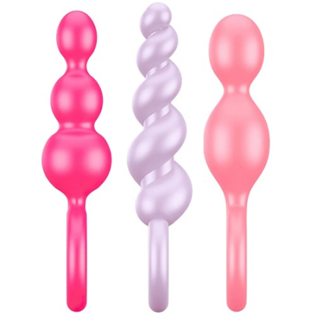 Набор разноцветных анальных стимуляторов Booty Call Satisfyer