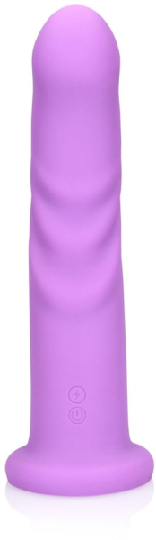 Перезаряжаемый ультрамягкий вращающийся вибратор для точки G на присоске лавандовый