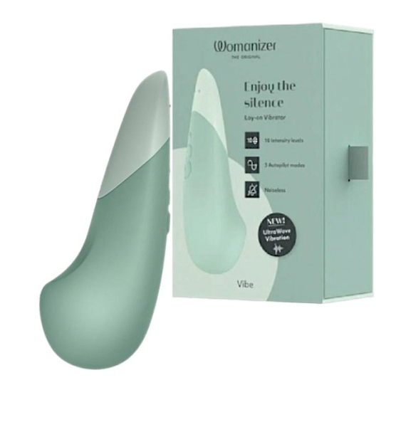 Клиторальный вибратор WOMANIZER VIBE цвет шалфея