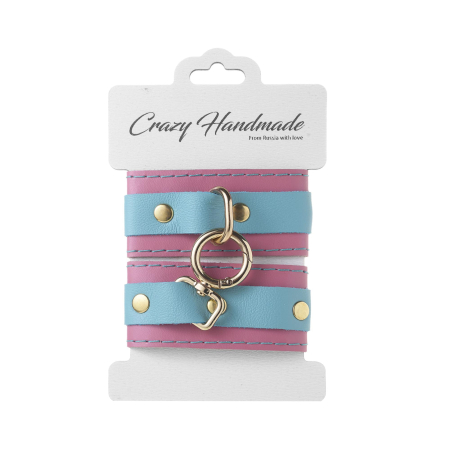 Наручники скругленные комбинированные (золото)