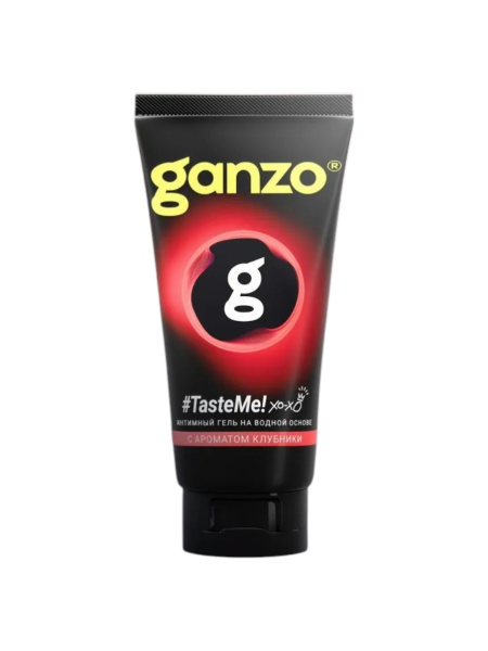 Интимная смазка на водной основе со вкусом клубники GANZO Taste me (200 мл)