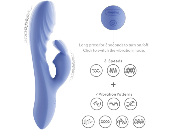 Вибратор-кролик перезаряжаемый L'Allure Swirl